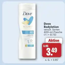 Combi Dove bodylotion Angebot