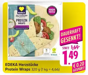 Edeka herzstücke protein wraps