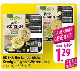 E-Center Edeka bio landbrötchen kernig Angebot
