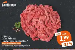 tegut Tegut... landprimus rindergeschnetzeltes Angebot