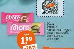 tegut More protein satisbites riegel Angebot