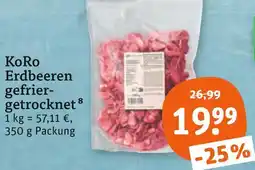 tegut Koro erdbeeren gefriergetrocknet Angebot