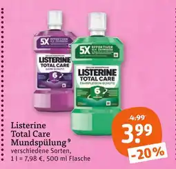 tegut Listerine total care mundspülung Angebot