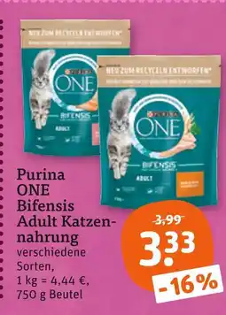 tegut Purina one bifensis adult katzennahrung Angebot