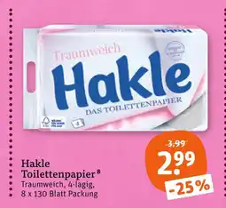 tegut Hakle toilettenpapier Angebot