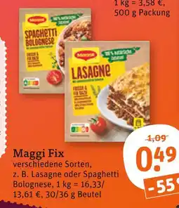 tegut Maggi fix lasagne Angebot