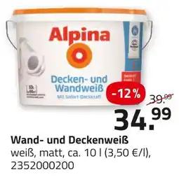 ROLLER Alpina decken- und wandweiß Angebot