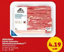 PENNY Mühlenhof frische schweine-minutenbauchscheiben Angebot