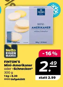 NETTO Finton's mini-amerikaner oder -schnecken Angebot