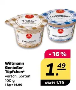 NETTO Wiltmann genießer töpfchen Angebot