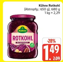 Marktkauf Kühne rotkohl Angebot