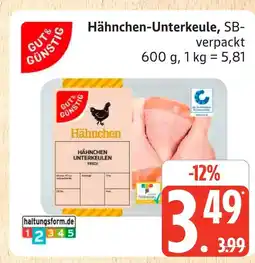 Marktkauf Gut & günstig hähnchen-unterkeule Angebot
