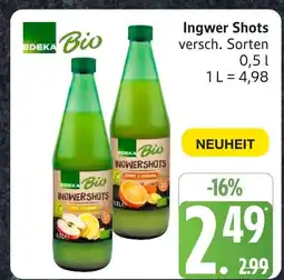 Marktkauf Edeka bio ingwer shots apfel & ingwer Angebot