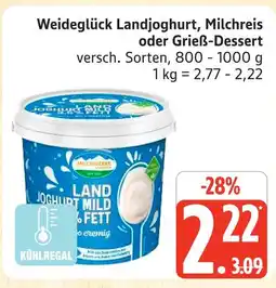 Marktkauf Weideglück landjoghurt Angebot