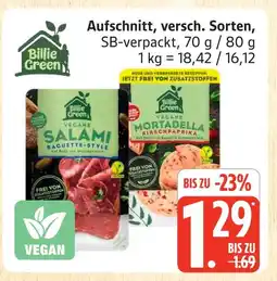 Marktkauf Billie green vegane salami baguette-style Angebot