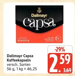 Marktkauf Dallmayr capsa kaffeekapseln Angebot