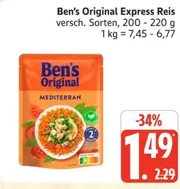 Marktkauf Ben's original express reis mediterran Angebot