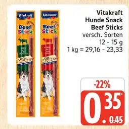 Marktkauf Vitakraft hunde snack beef sticks Angebot