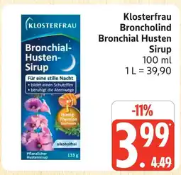 Marktkauf Klosterfrau broncholind bronchial husten sirup Angebot