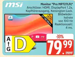 Marktkauf Msi monitor pro mp727lfl Angebot