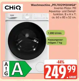 Marktkauf Chiq waschmaschine pfl70121m3xwga Angebot