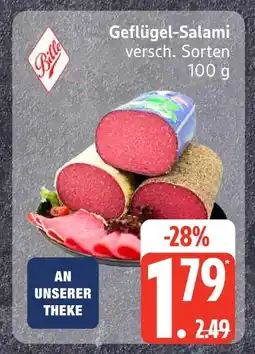 Edeka Bille geflügel-salami Angebot