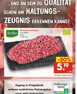 Netto Marken-Discount Biobio bio rinder hackfleisch Angebot