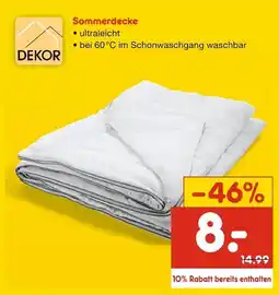 Netto Marken-Discount Dekor sommerdecke Angebot