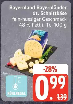 Edeka Bayernland bayernländer dt. schnittkäse Angebot
