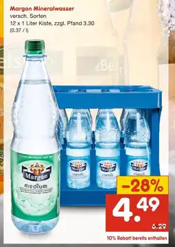 Netto Marken-Discount Margon mineralwasser Angebot