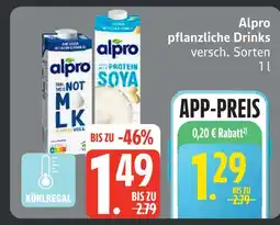 Edeka Alpro pflanzliche drinks Angebot