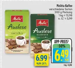 diska Melitta auslese klassisch-mild Angebot