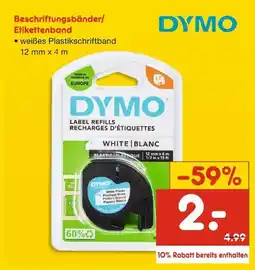 Netto Marken-Discount Dymo beschriftungsbänder/etikettenband Angebot