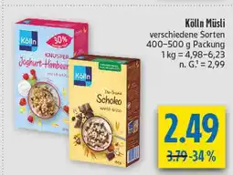 diska Kölln knusper joghurt-himbeer hafer-müsli Angebot