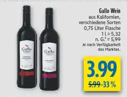 diska Gallo family cabernet sauvignon Angebot