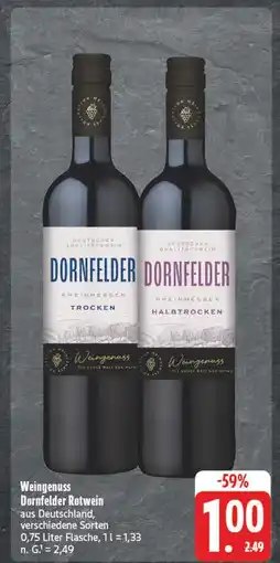 E-Center Weingenuss dornfelder rotwein trocken Angebot