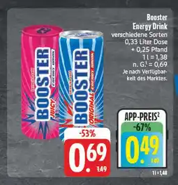 E-Center Booster energy drink Angebot