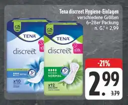 E-Center Tena discreet hygiene-einlagen extra Angebot