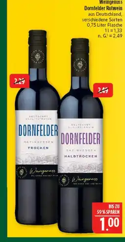 Marktkauf Weingenuss dornfelder rotwein trocken Angebot