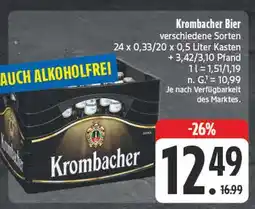 E-Center Krombacher bier Angebot