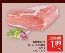 Marktkauf Kalbsbraten aus der schulter Angebot