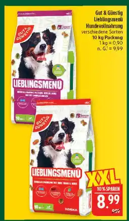 Marktkauf Gut & günstig lieblingsmenü hundefutter Angebot