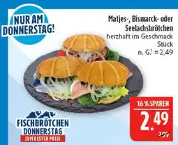 Marktkauf Matjes-, bismarck- oder seelachsbrötchen Angebot