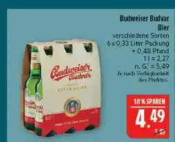 Marktkauf Budweiser budvar bier Angebot