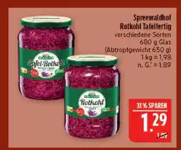 Marktkauf Spreewaldhof rotkohl tafelfertig Angebot
