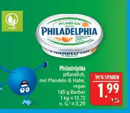 Marktkauf Philadelphia pflanzlich, mit mandeln & hafer, vegan Angebot