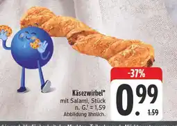 Edeka Käsezwirbel mit salami Angebot