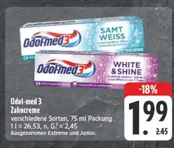 Edeka Odol-med 3 samt weiss Angebot