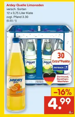Netto Marken-Discount Ardey quelle limonaden Angebot