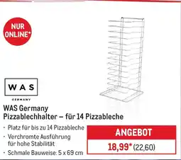 METRO WAS Germany Pizzablechhalter - für 14 Pizzableche Angebot